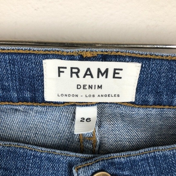 FRAME Denim Le Garcon Boyfriend Fit Jeans Brooks Wash 26 - Picture 4 of 10